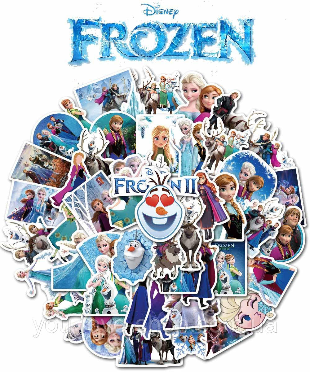 Наклейки Холодное Сердце / Frozen 25 Шт (Вырезанные) — Купить Недорого ...