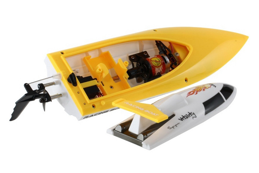 Катер на радиоуправлении Fei Lun FT007 Racing Boat (желтый) - фото 4 - id-p824949099