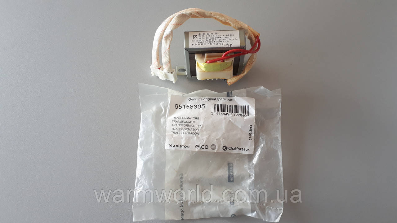 65158305 Трансформатор розпалювання газової колонки Marco Polo Ariston *