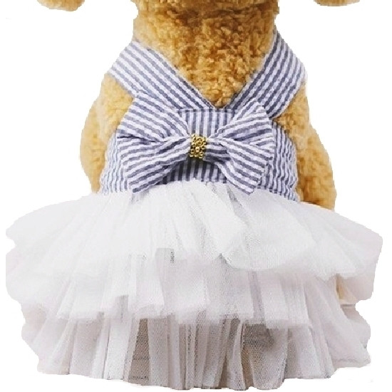 Платье для Собак «Адель», Белый, Одежда для Собак Мелких и Средних ...