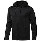 Худі Reebok Workout Ready Full-Zip Thermowarm CY3622 (чорна, чоловіча, тренувальна, на блискавці, бренд рібок)