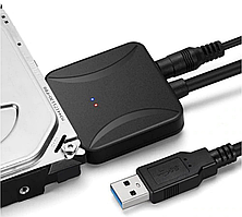 USB 3.0 UASP адаптер/конвертер для SATA HDD, SSD до 10ТБ з блоком живлення