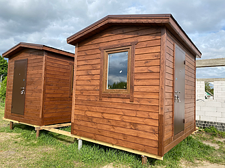 Бытовка деревянная, хозблок для дачи 3000х2500 17