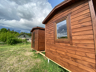 Бытовка деревянная, хозблок для дачи 3000х2500 12