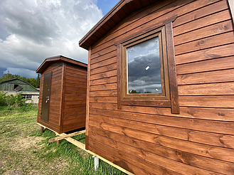 Бытовка деревянная, хозблок для дачи 3000х2500 5