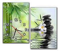 Модная модульная картина часы на стену Блаженство 30х47 30х47 см