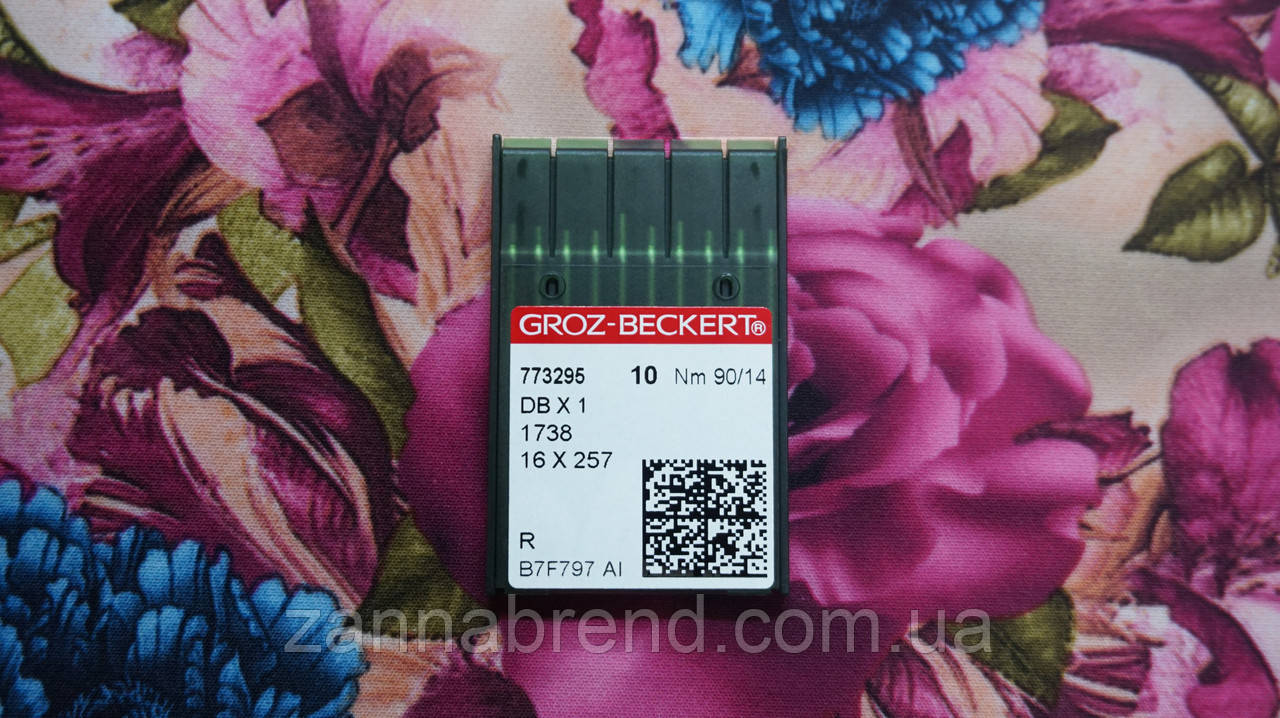 Голка швейна промислова Groz-Beckert 1515-01-90 (DB*1, 16*257) тонка колба універсальна