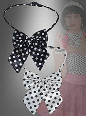 Краватка-метелик із малюнком у горошок