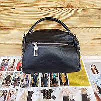 Жіноча модна шкіряна сумка-бочечка через плече Polina&Eiterou, фото 5