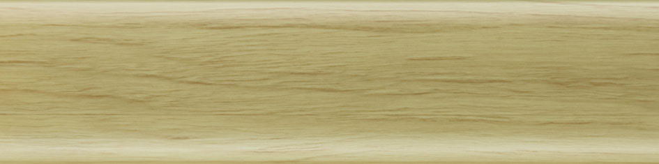 Плінтус пластиковий Salag 58 (Ясен білий з кабельом-кантопом підлоговий пластиковий плінтус), фото 1