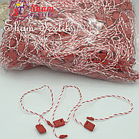 Пломбы (замочки) пластиковые красные белый 1000 шт