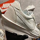 Кросівки Nike LD Waffle Sacai Triple White, кросівки найк вафл сакаї, фото 6