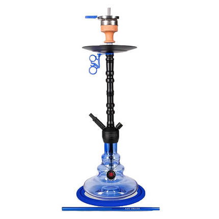 Кальян AMY Deluxe 070.01 Alu Zulu висота 80 см на 1 персону синій, фото 1