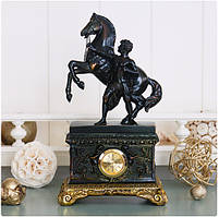 Статуетка годинник "Спартанець із конем"
