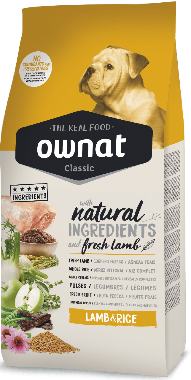 Ownat Classic Lamb & Rice (Dog) — корм для дорослих собак з Ягням і Рисом 4 кг