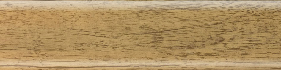 Плінтус пластиковий Salag B9 дуб рустик з кабельом-кантопом підлоговий пластиковий плінтус, фото 1