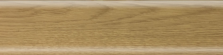 Плінтус пластиковий Salag C8 (Дуб суцільнійський з кабельом-кантопом підлоговий пластиковий плінтус), фото 1