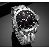 Чоловічий наручний годинник Naviforce Tesla Silver NF9153