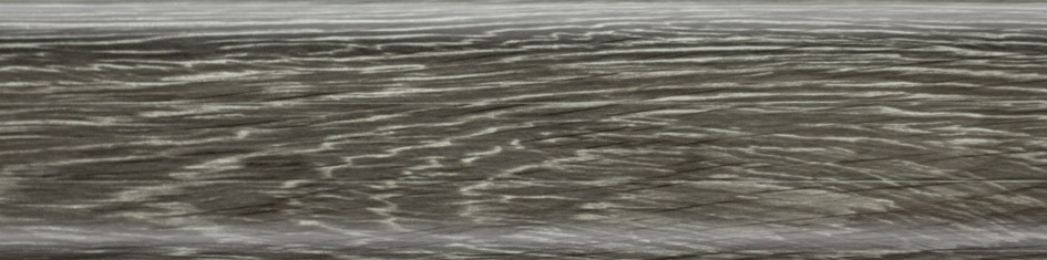 Плінтус пластиковий Salag F9 дуб стегон із кабельом-стільцем підлоговий пластиковий плінтус, фото 1