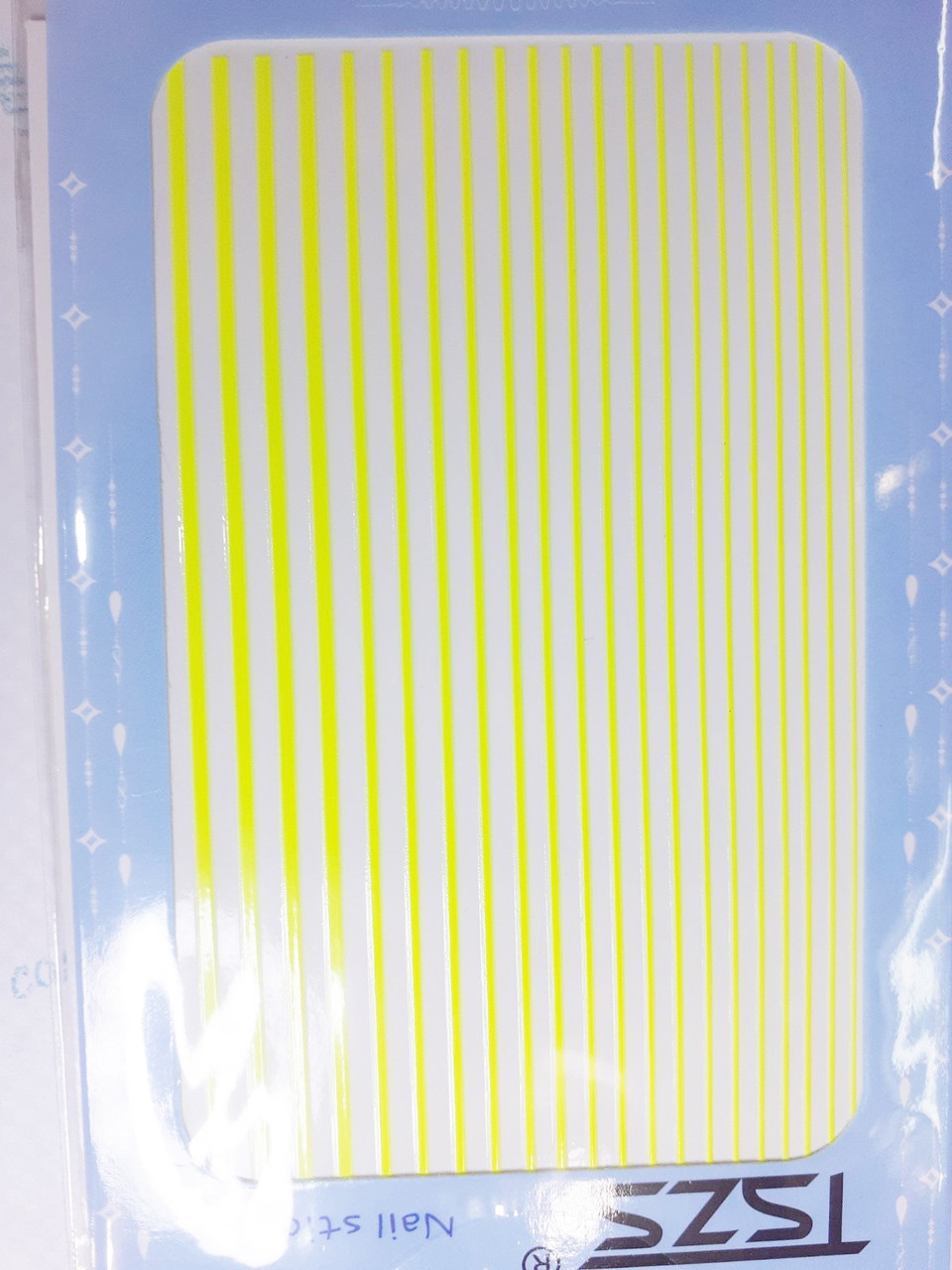 Стрічка неонова жовта для нігтів
