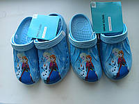 Дитячі крокси CROCS 33/34 блакитні Disney Frozen Ельза