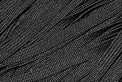 Тесьма(стрічка)​​​​​​​ шнур плоский поліестер 10мм чорний моток 100м