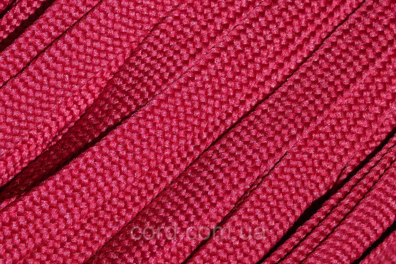 Тесьма(стрічка) шнур плоский поліестер 10мм бордовий моток 100м, фото 1