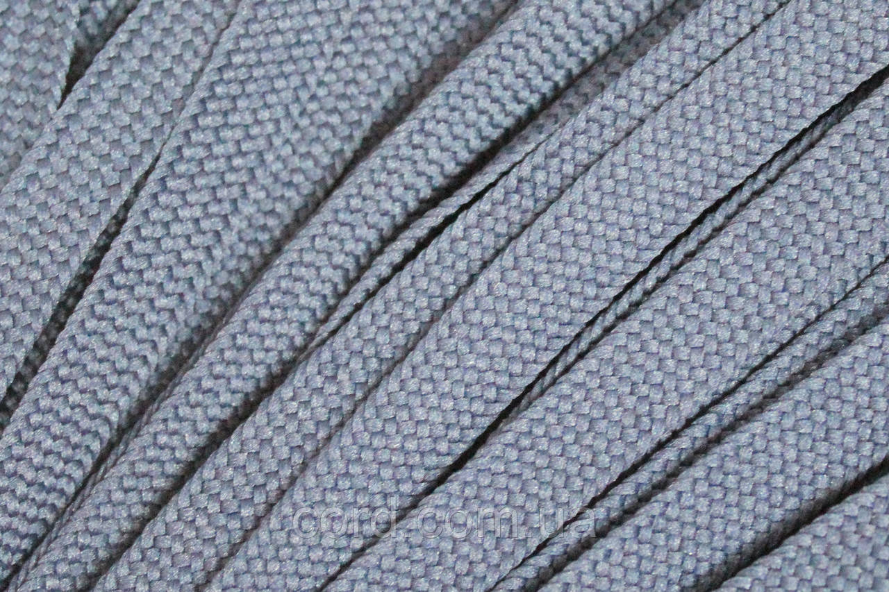 Тесьма(стрічка) шнур плоский поліестер 10мм світло-сірий моток 100м, фото 1