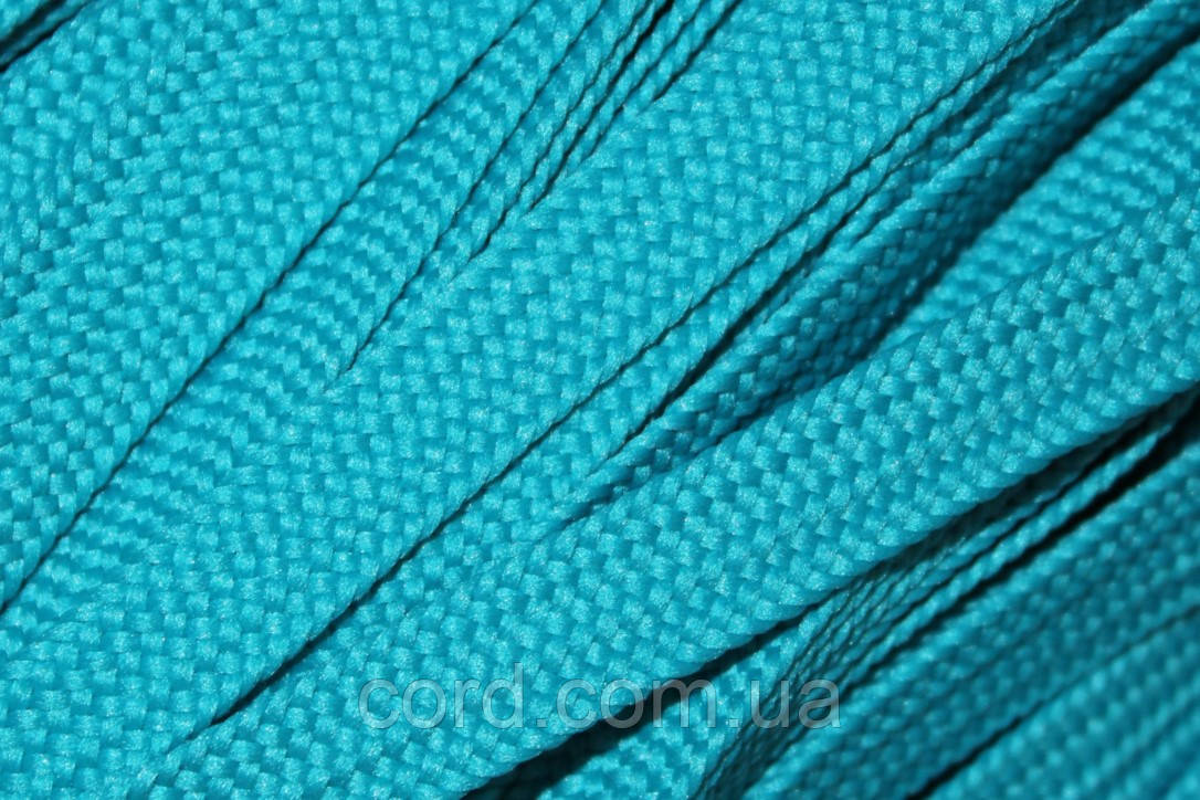 Тесьма(стрічка) шнур плоский поліестер 10мм морська хвиля моток 100м, фото 1