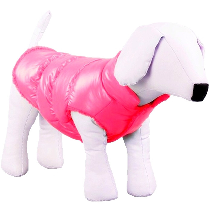 Куртка для собак «Дутик», рожевий, зимовий, осінній одяг для собак дрібних, середніх порід