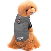 Куртка для собак «Fashion», сірий, осіння, весняна одяг для собак дрібних, середніх порід