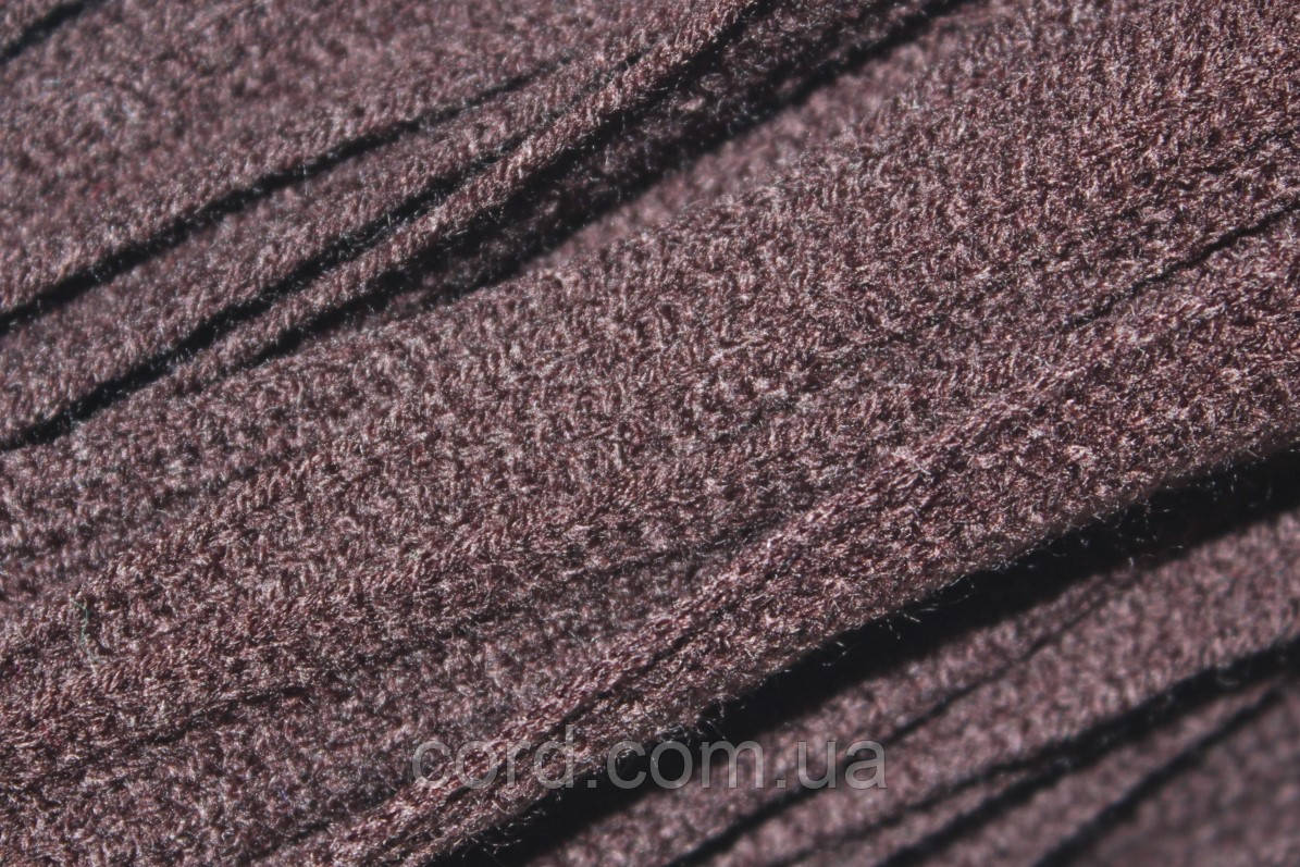 Тесьма(стрічка) шнур плоский акрил 15мм темно-коричневий моток 50м, фото 1