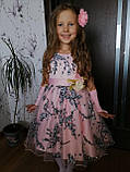 Дитяча сукня видовжене ззаду на ріст 110-116, фото 2