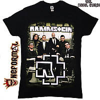 Футболка Rammstein (фото группы с лого), Размер 4XL (XXXL euro)