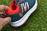 Дитячі кросівки аналог Nike найк сірі червоний сітка на хлопчика р29, фото 5