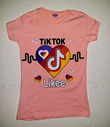 Модна футболка з принтом для дівчинки TikTok, фото 2