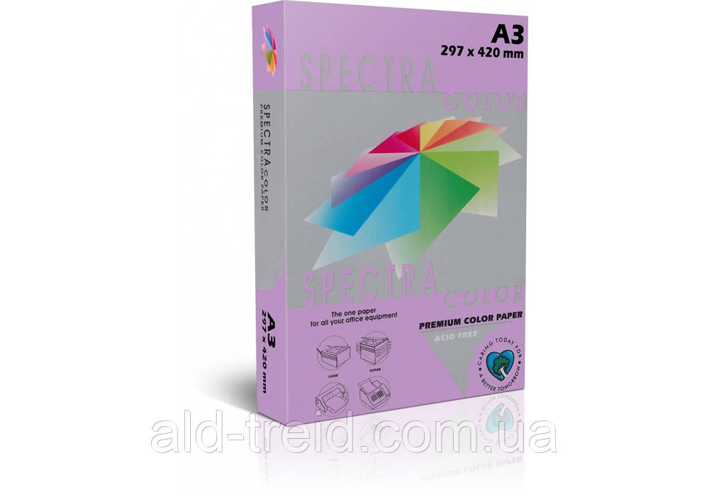 Папір кольоровий Spectra Color А3 80 г/м2 лаванда IT185 lavender, фото 1