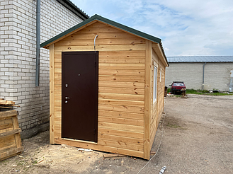 Деревянная мобильная баня 6х2,4 под ключ 2