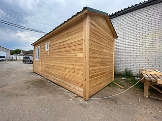 Деревянная мобильная баня 6х2,4 под ключ 7