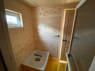 Деревянная мобильная баня 6х2,4 под ключ 10