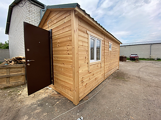 Деревянная мобильная баня 6х2,4 под ключ 14