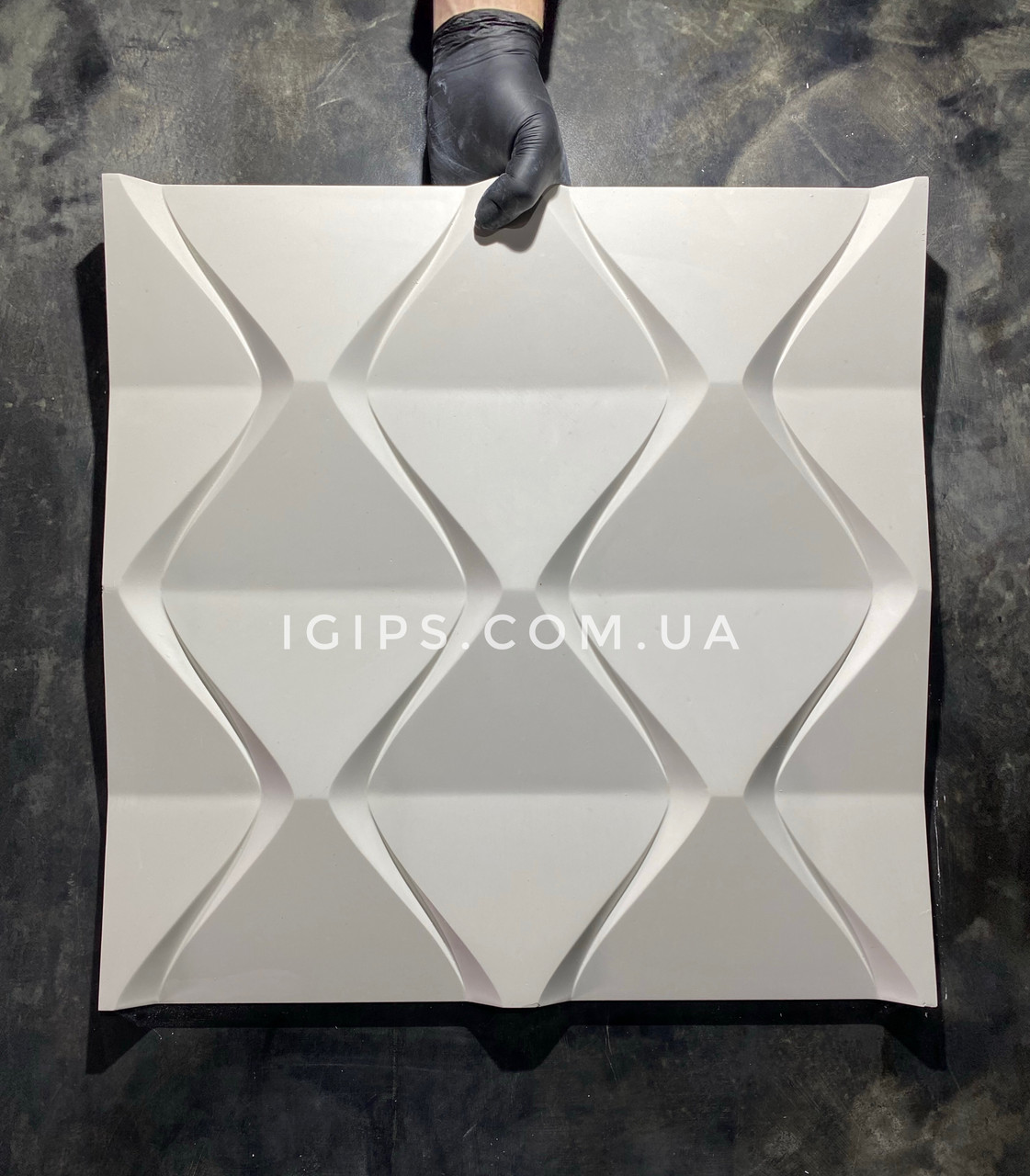 Декоративная Гипсовая 3д Панель "Пирамидки" для Отделки и Декорирования ...