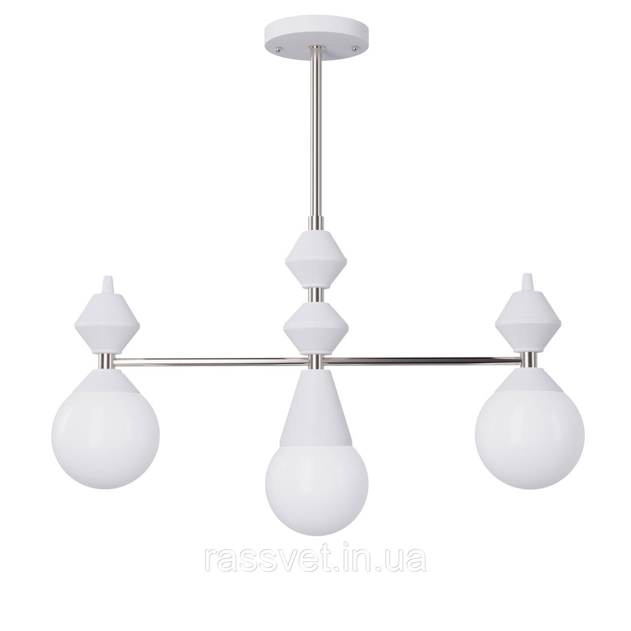 Люстра Dome V3 арт. 5255 Срібний/білий