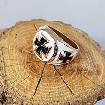 Кільце перстен Хрест Тамплієрів, фото 3