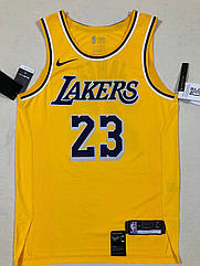 Чоловіча майка жовта Nike James #23 Swingman Jersey команда Лос Анджелес Лейкерс