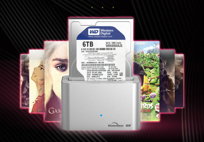 Док станція для HDD/SSD 2.5" 3.5" SATA III USB3.0 Blueendless HD01