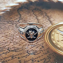 Череп Пірата, Веселий Роджер, Піратський Герб, кільце, перстень, печатка, фото 5