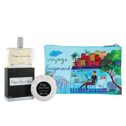 Набір Cologne Grand Luxe (косметичка, туалетна вода, мило)
