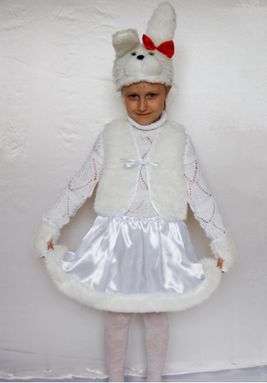Дитячий карнавальний костюм Зайка для дівчаток від 3 до 6 років