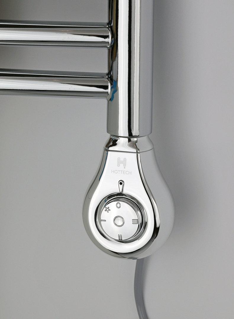ЕлектроТЕН Hottech Drop chrome: регулятор 20-65С + таймер 1-3 год + LED, + захист від роботи без води; Польща 1/2